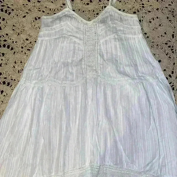 dRA Los Angeles white cotton asymmetrical midi dress - Picture 1 of 9